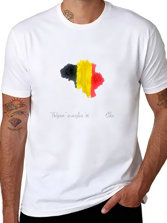 Belgium Flag Map T-Shirt