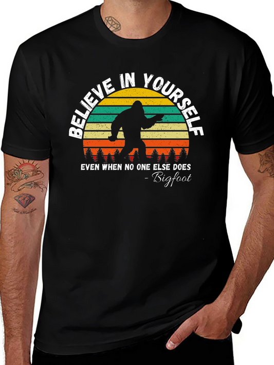 Believe In Yourself Bigfoot Graphic Tee