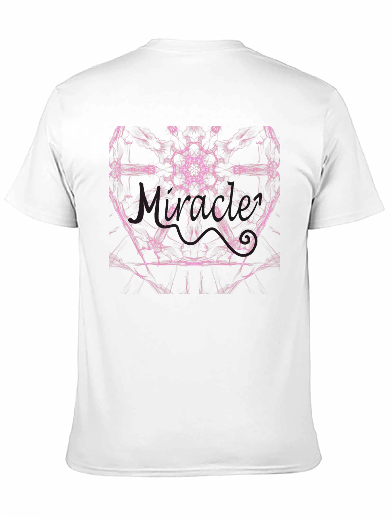 Abstract Geometric Graphic Tee - Black