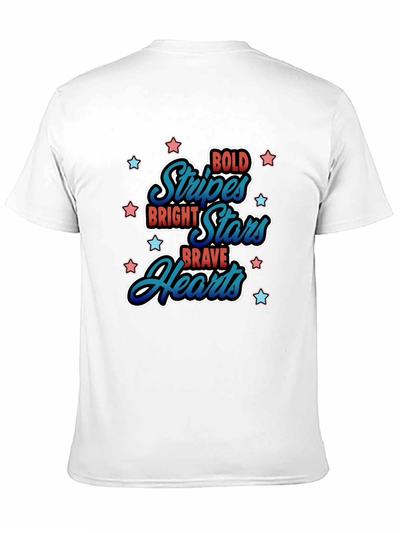 Bold Stripes Bright Stars Graphic Tee