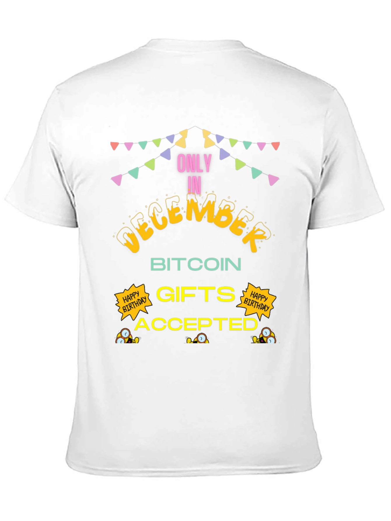December Bitcoin Gifts Accepted Black T-Shirt