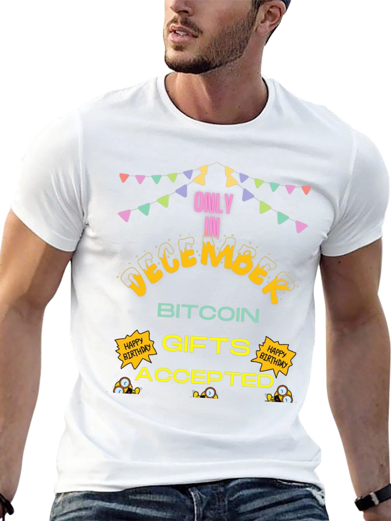 December Bitcoin Gifts Accepted Black T-Shirt