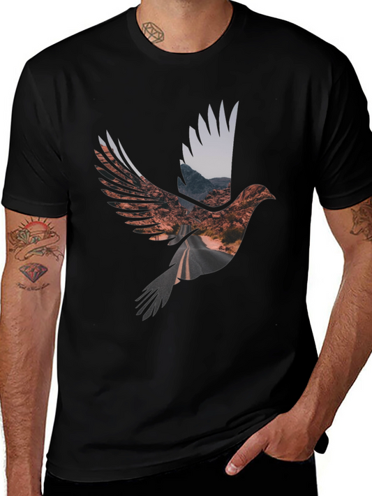 Roadway Bird Graphic Tee - Black