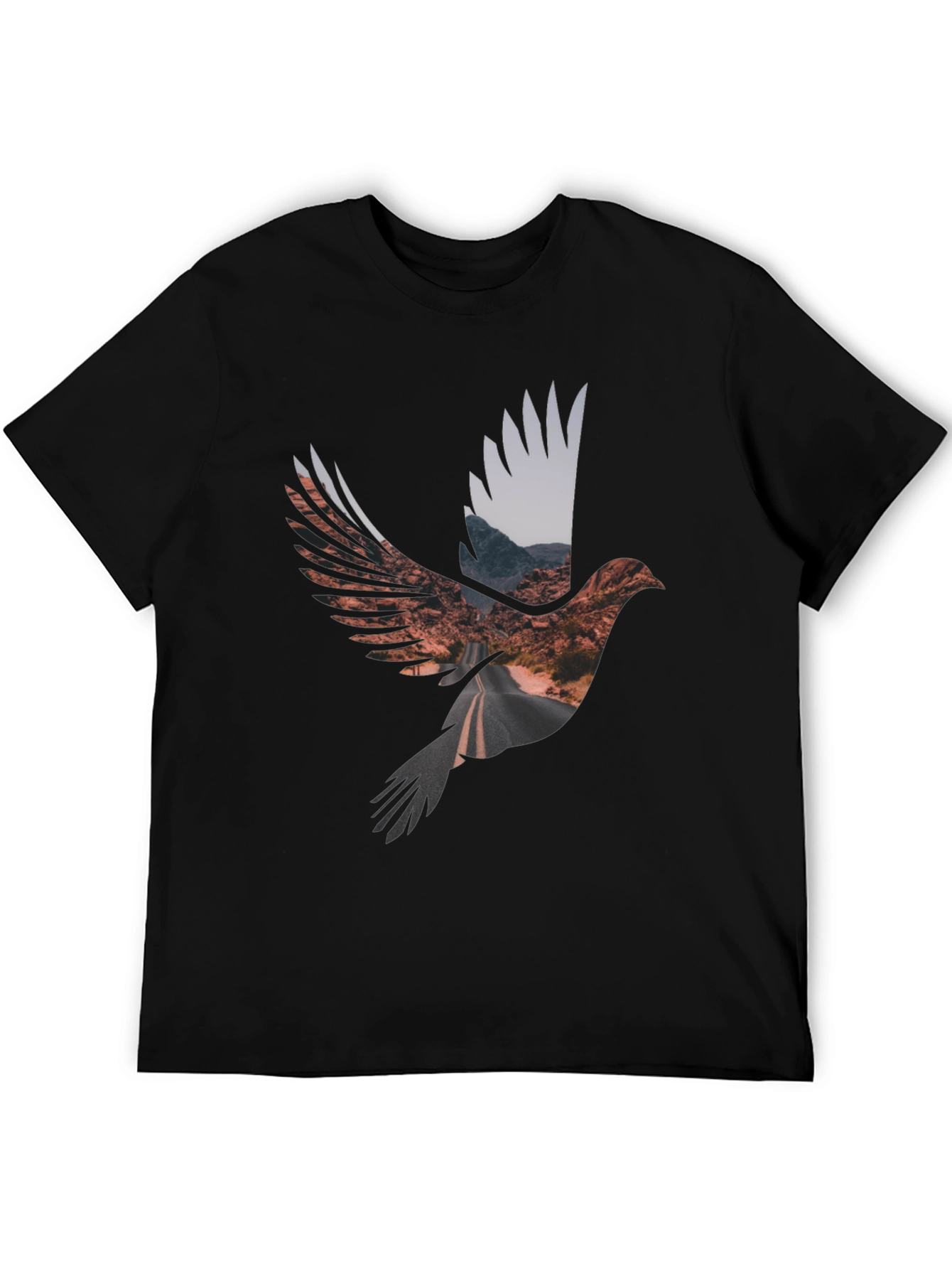 Roadway Bird Graphic Tee - Black