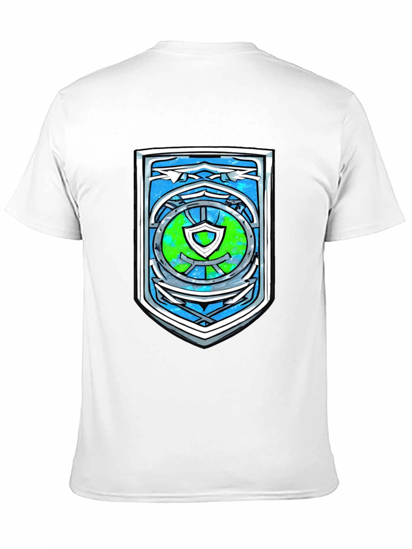 Graphic Shield T-Shirt - Mens Black Tee