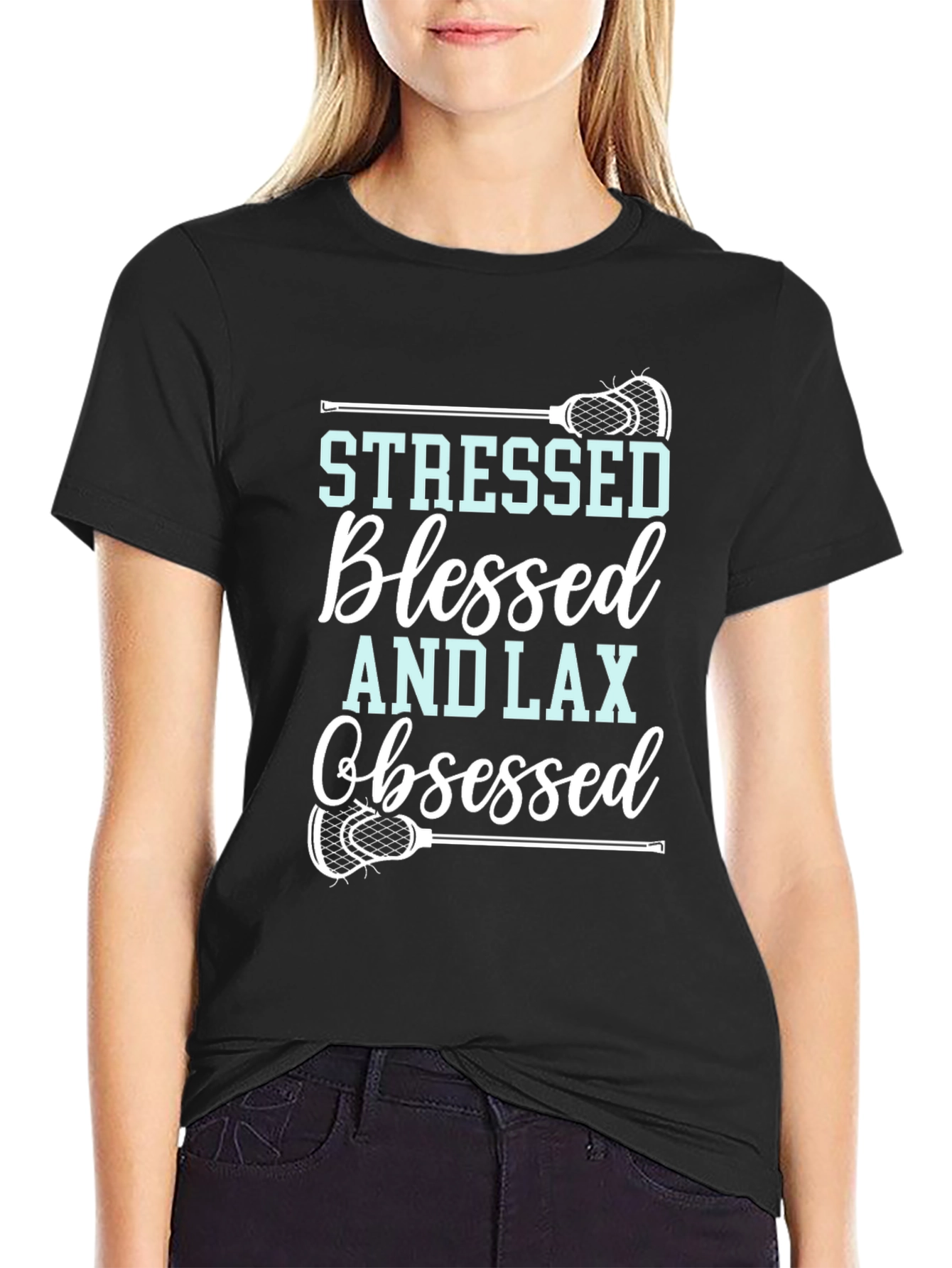 Stressed Blessed And Lax Obsessed T-Shirt