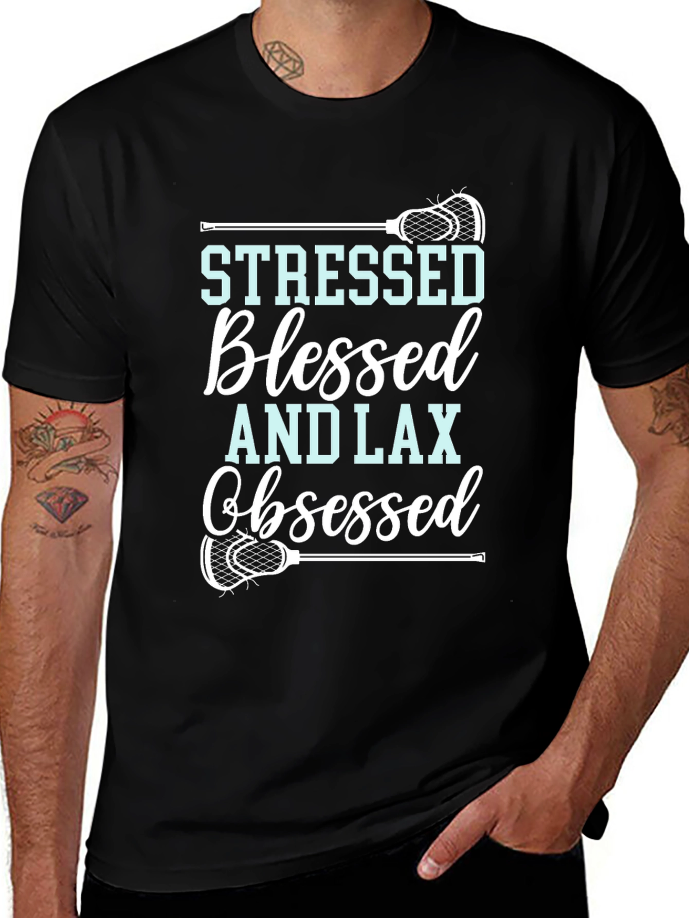 Stressed Blessed And Lax Obsessed T-Shirt