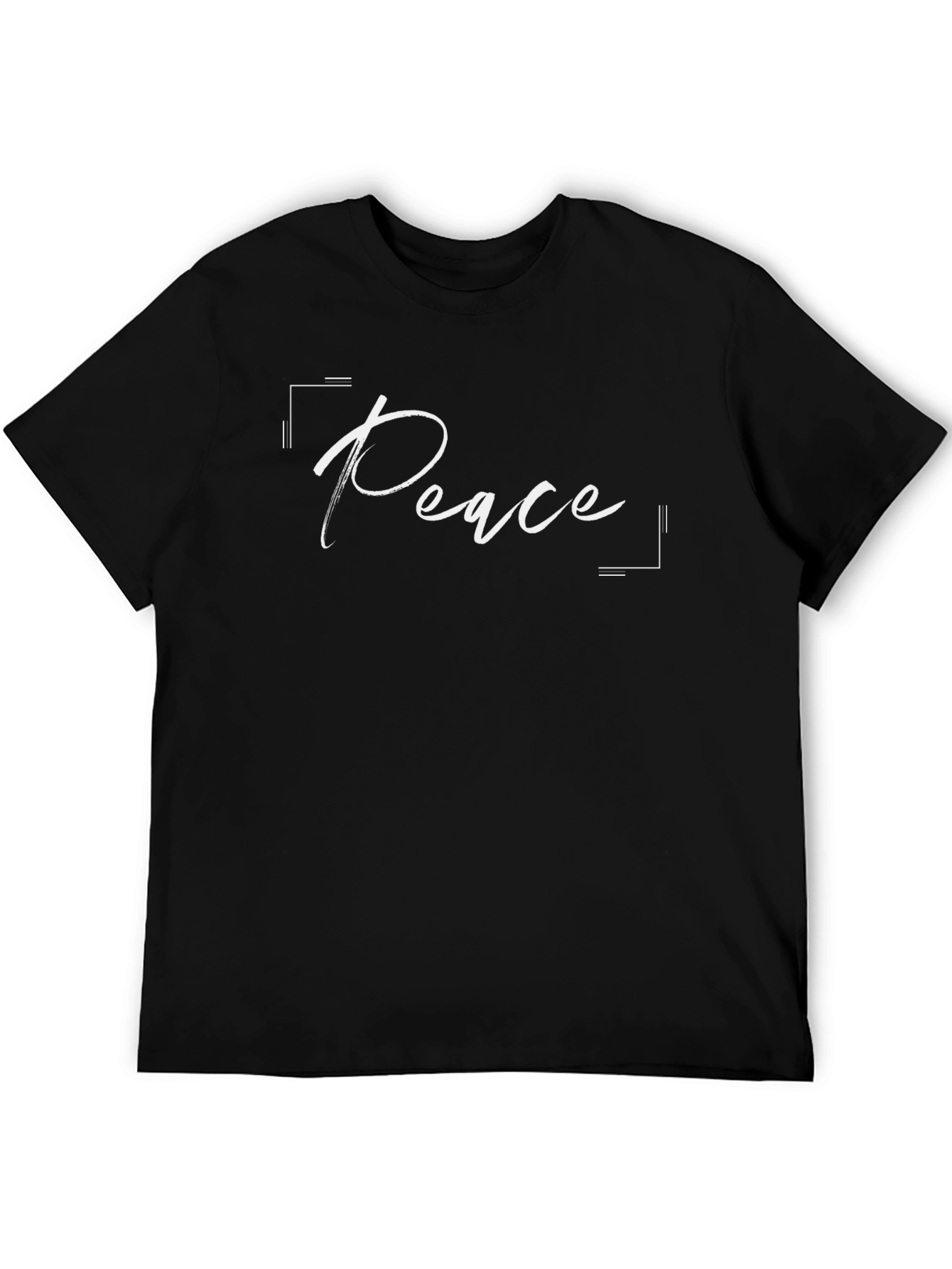 Peace Graphic Tee - Stylish Black T-Shirt