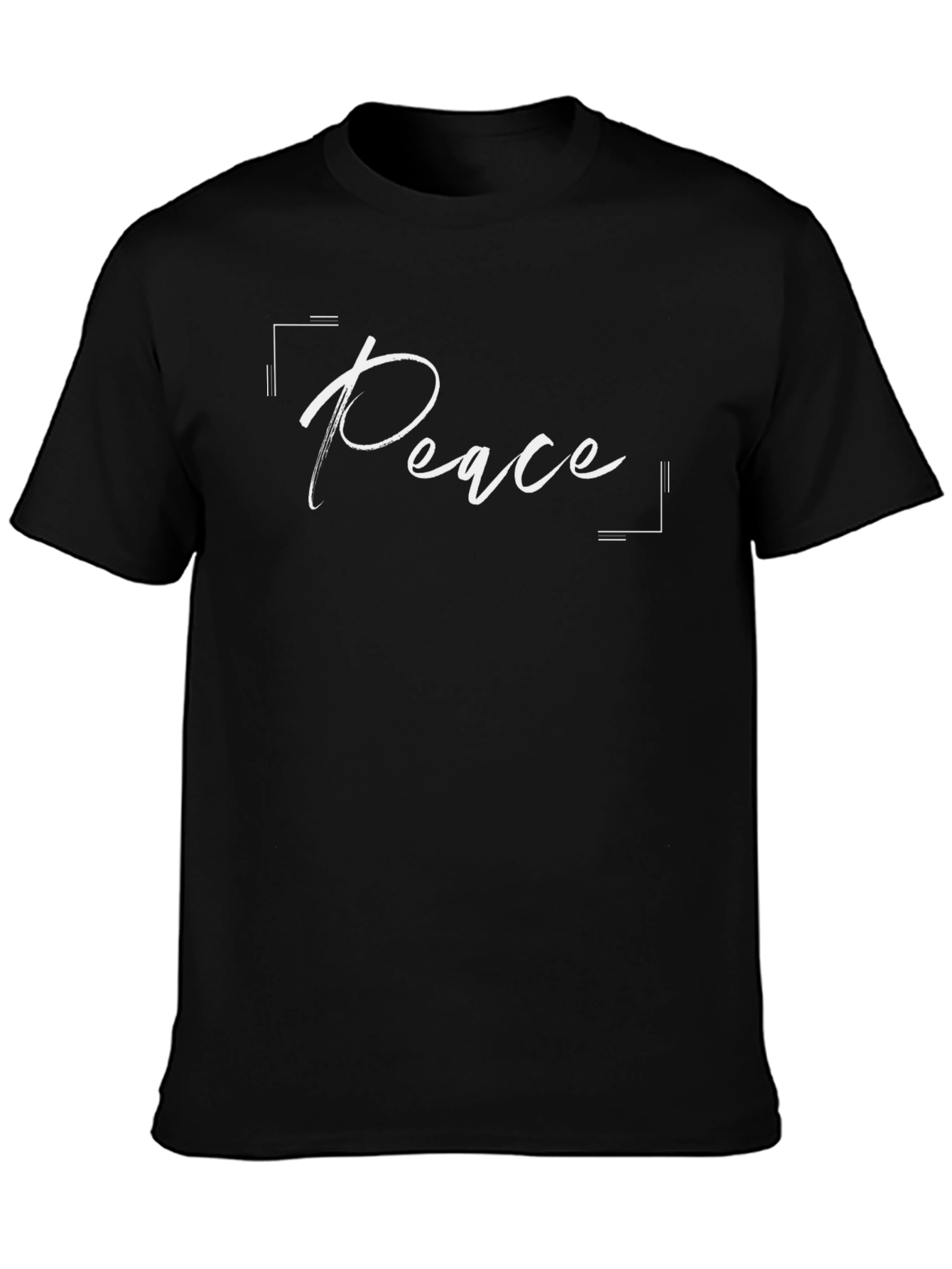Peace Graphic Tee - Stylish Black T-Shirt