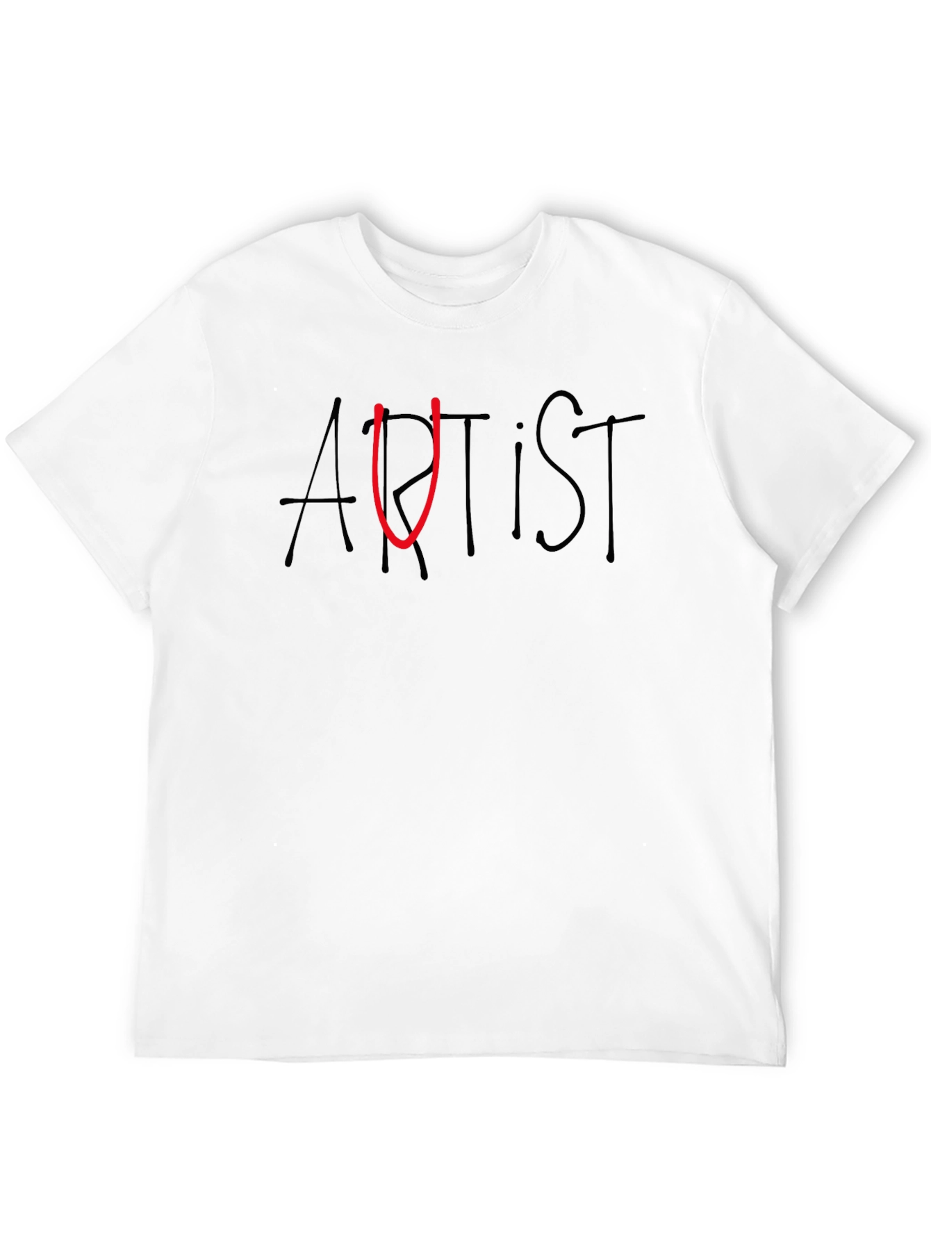 Artist Graphic T-Shirt - Black Casual Tee