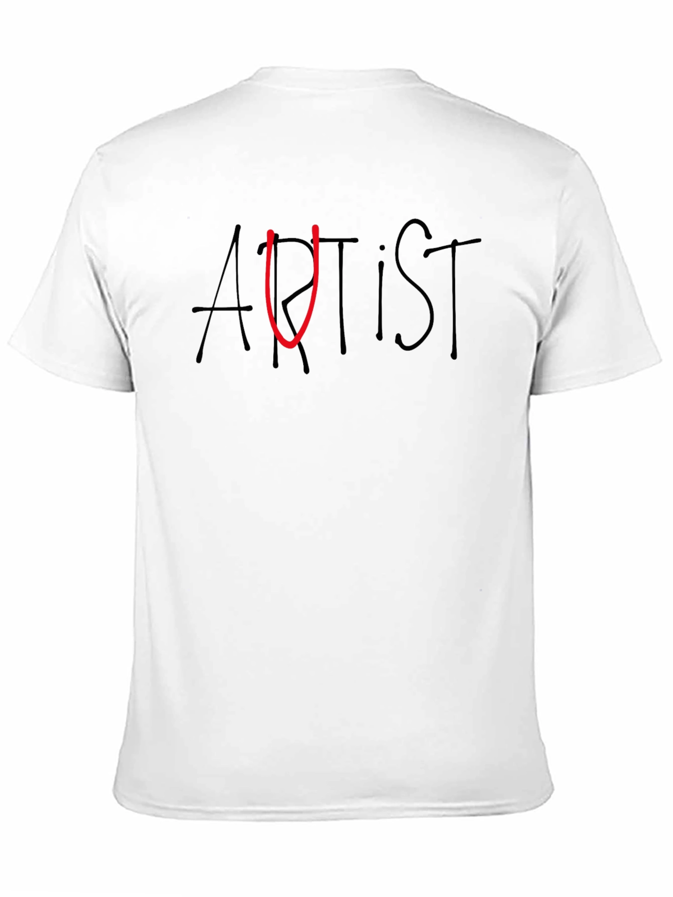 Artist Graphic T-Shirt - Black Casual Tee