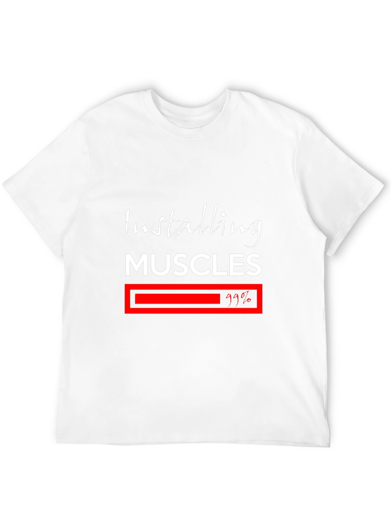 Installing Muscles T-Shirt - Fitness Motivation Tee