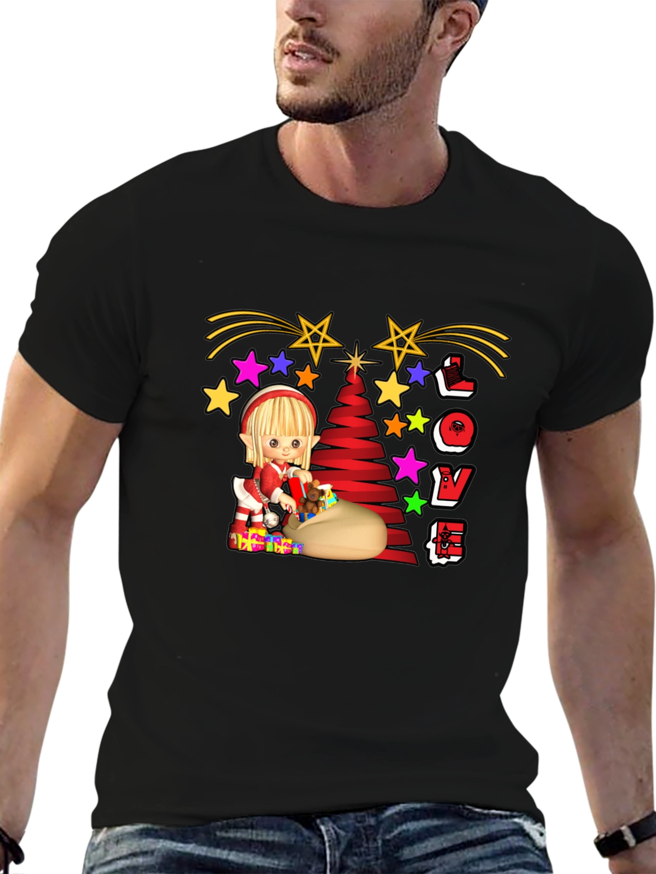 Festive Elf Christmas T-Shirt
