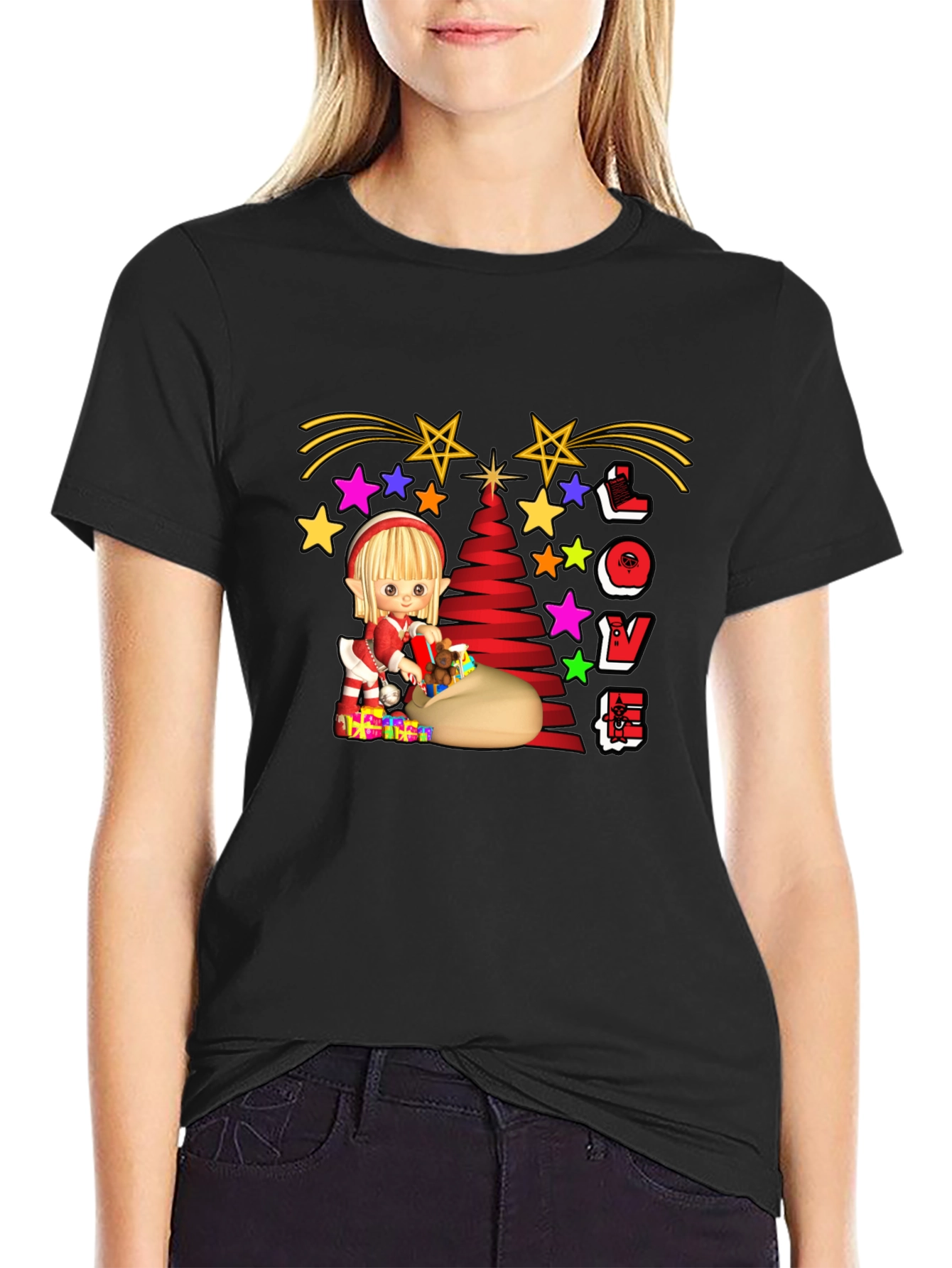 Festive Elf Christmas T-Shirt