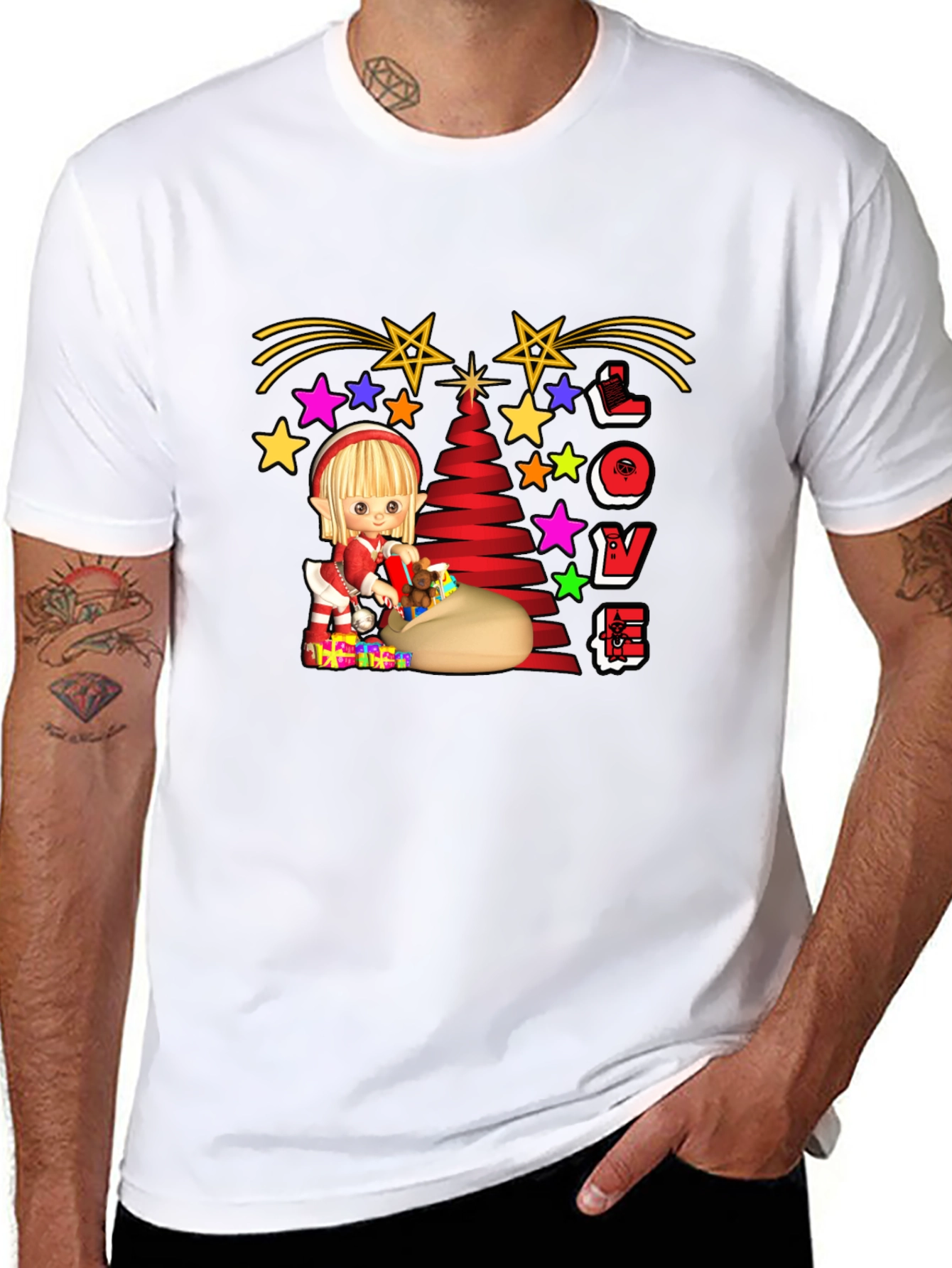Festive Elf Christmas T-Shirt