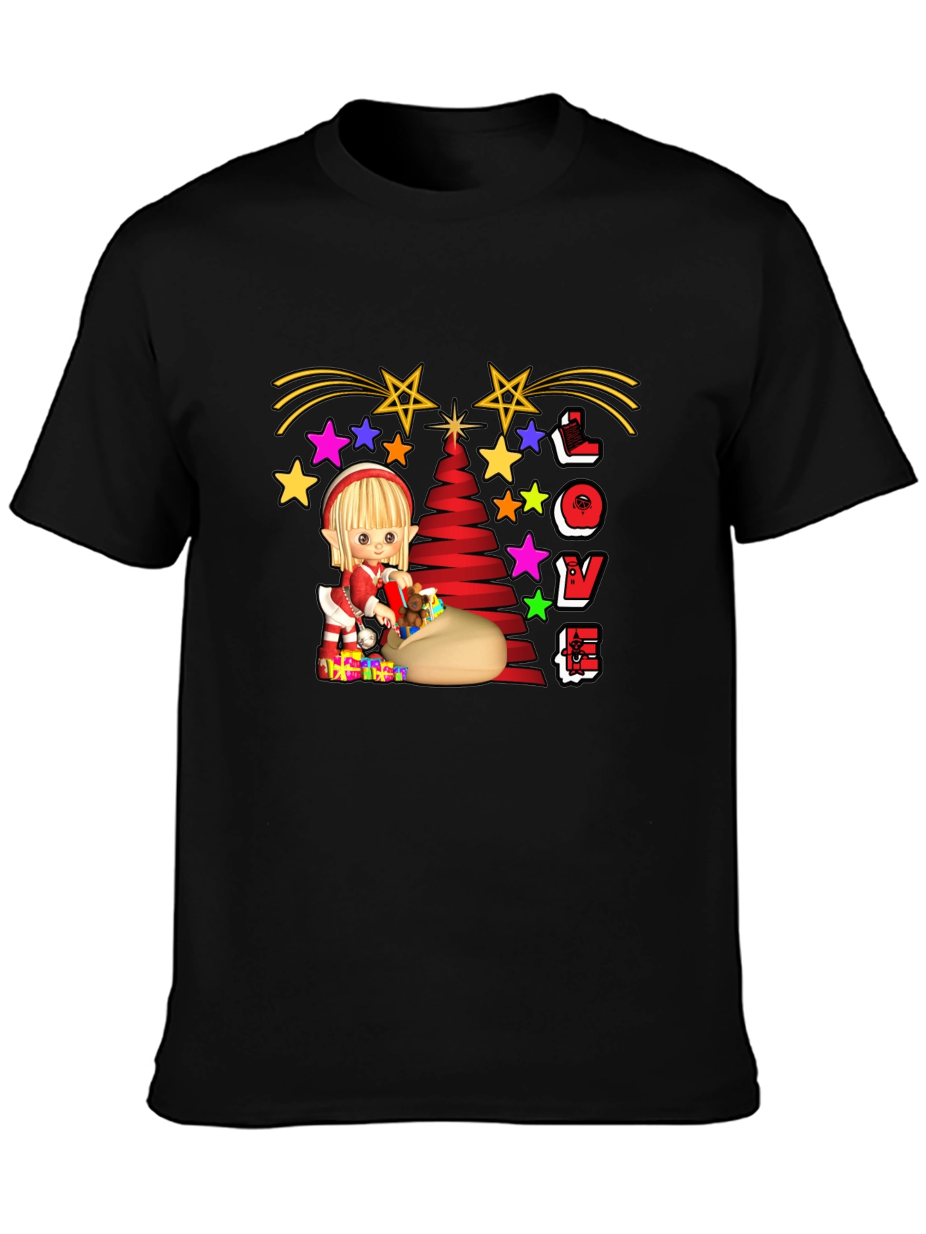 Festive Elf Christmas T-Shirt