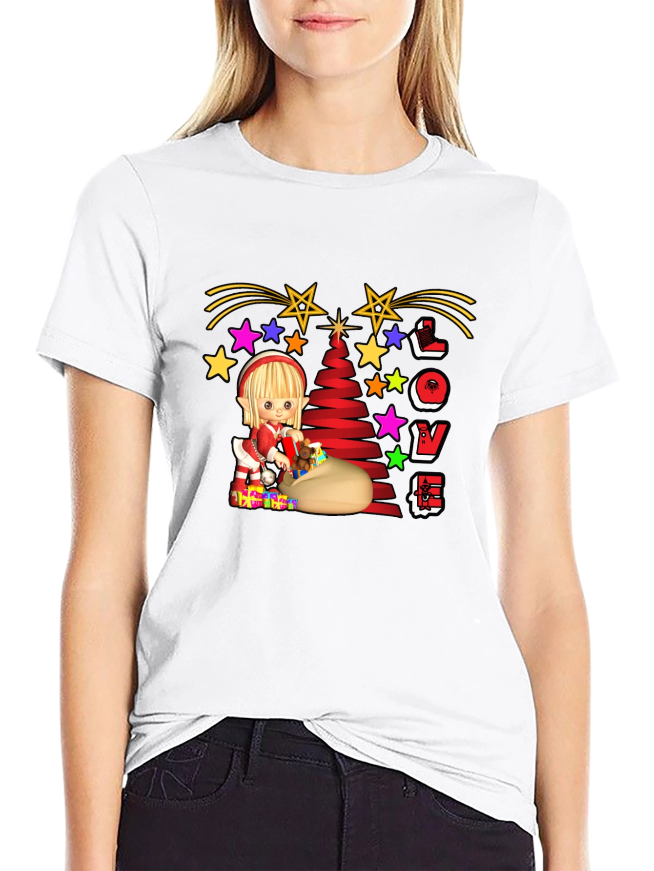 Festive Elf Christmas T-Shirt