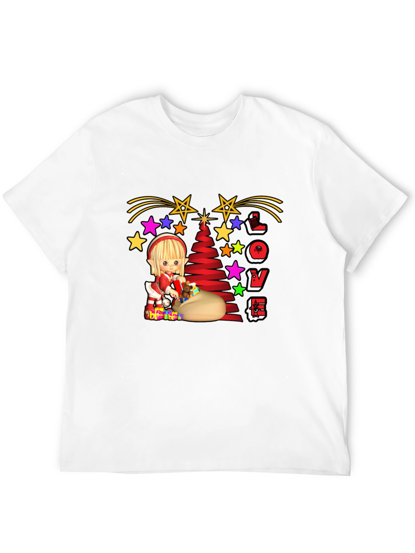 Festive Elf Christmas T-Shirt