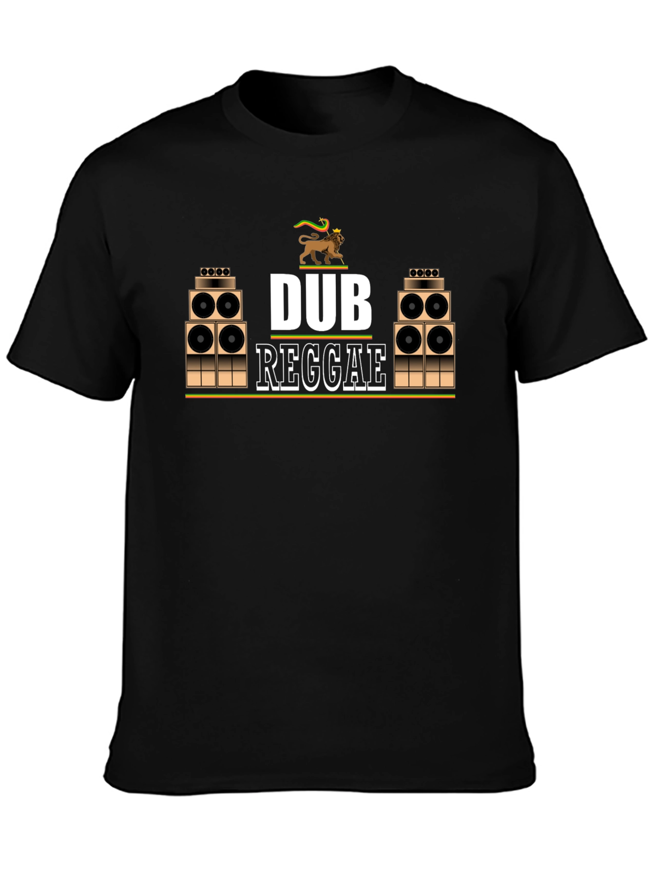 Dub Reggae Black T-Shirt - Jamaican Music