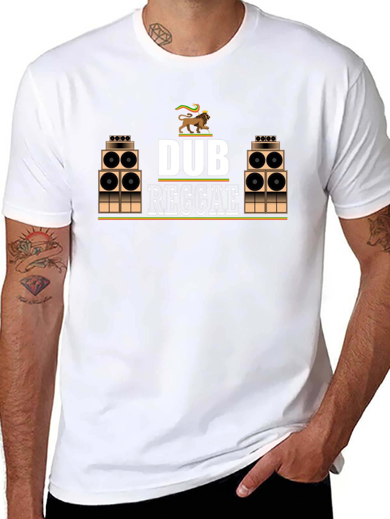 Dub Reggae Black T-Shirt - Jamaican Music