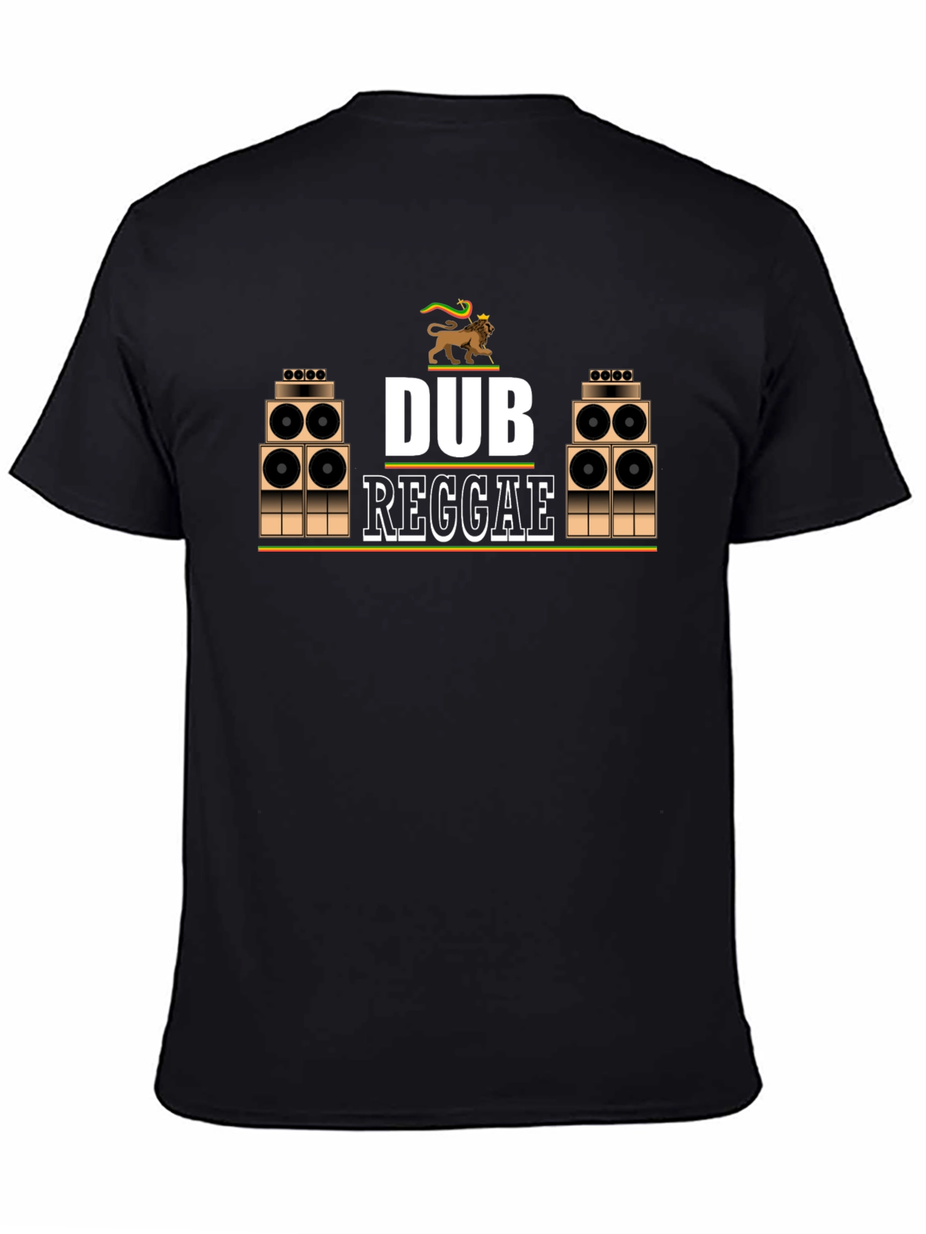 Dub Reggae Black T-Shirt - Jamaican Music
