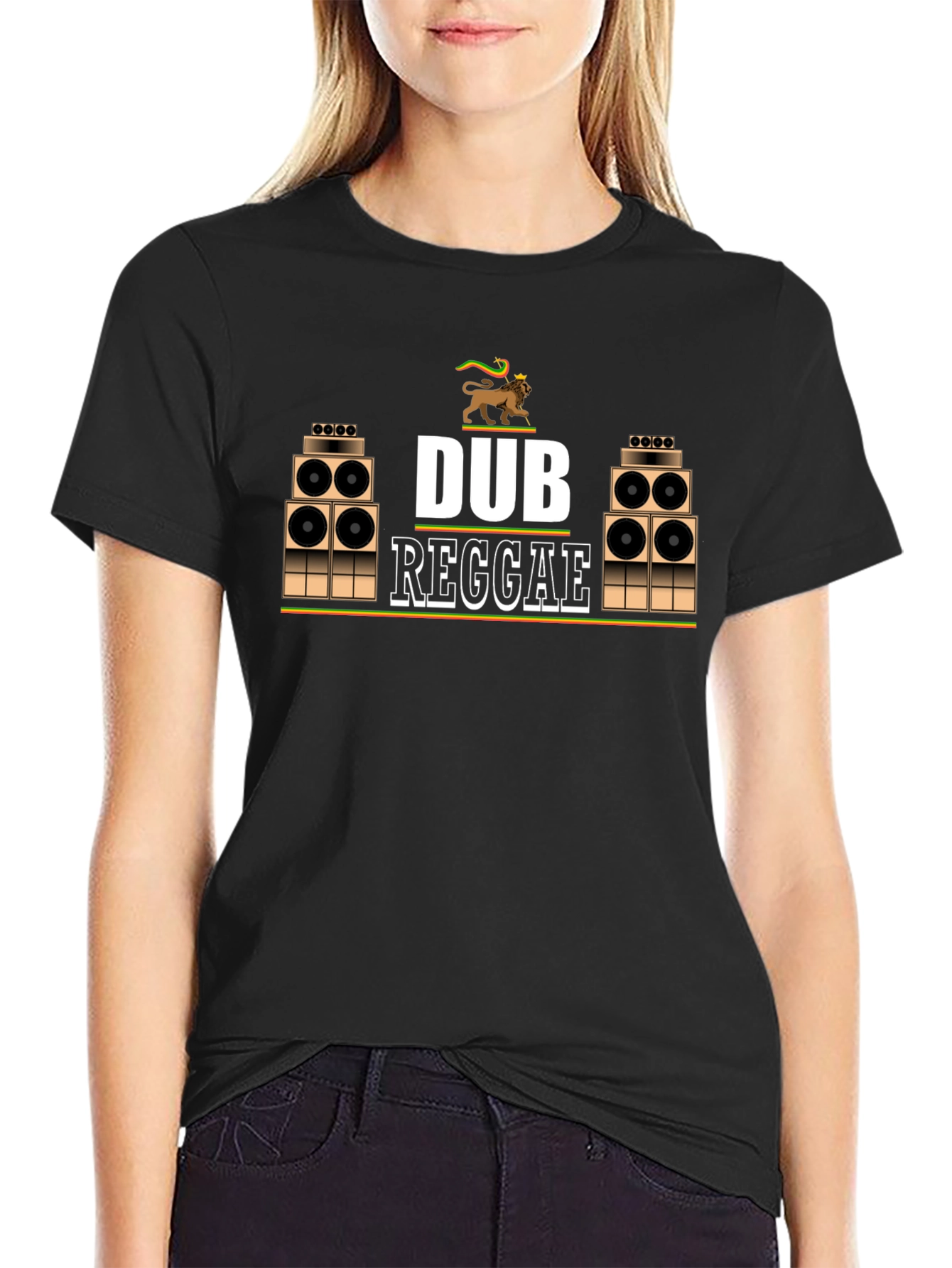 Dub Reggae Black T-Shirt - Jamaican Music