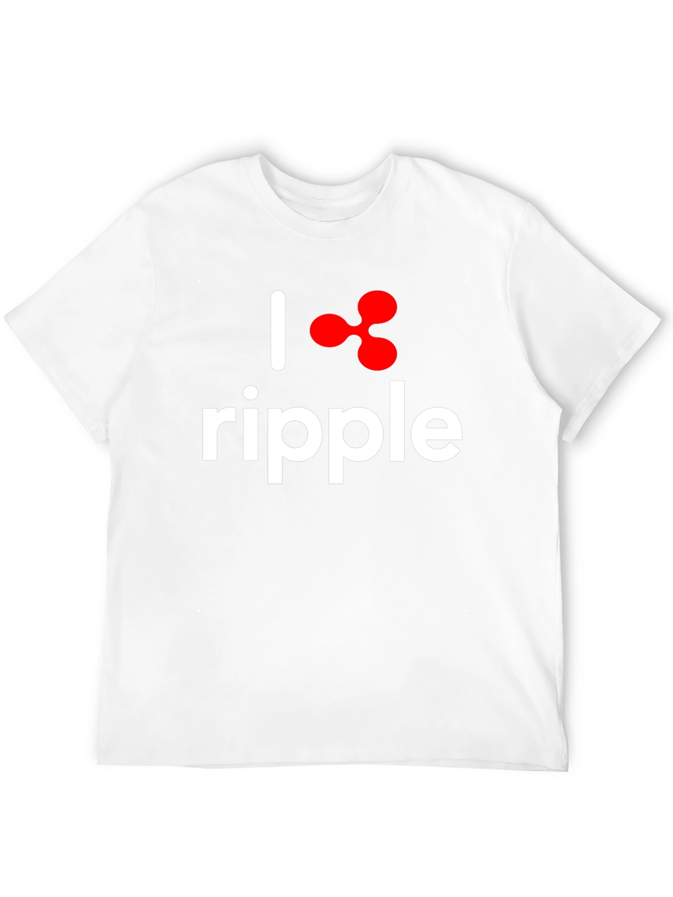 I Love Ripple Crypto Black T-Shirt