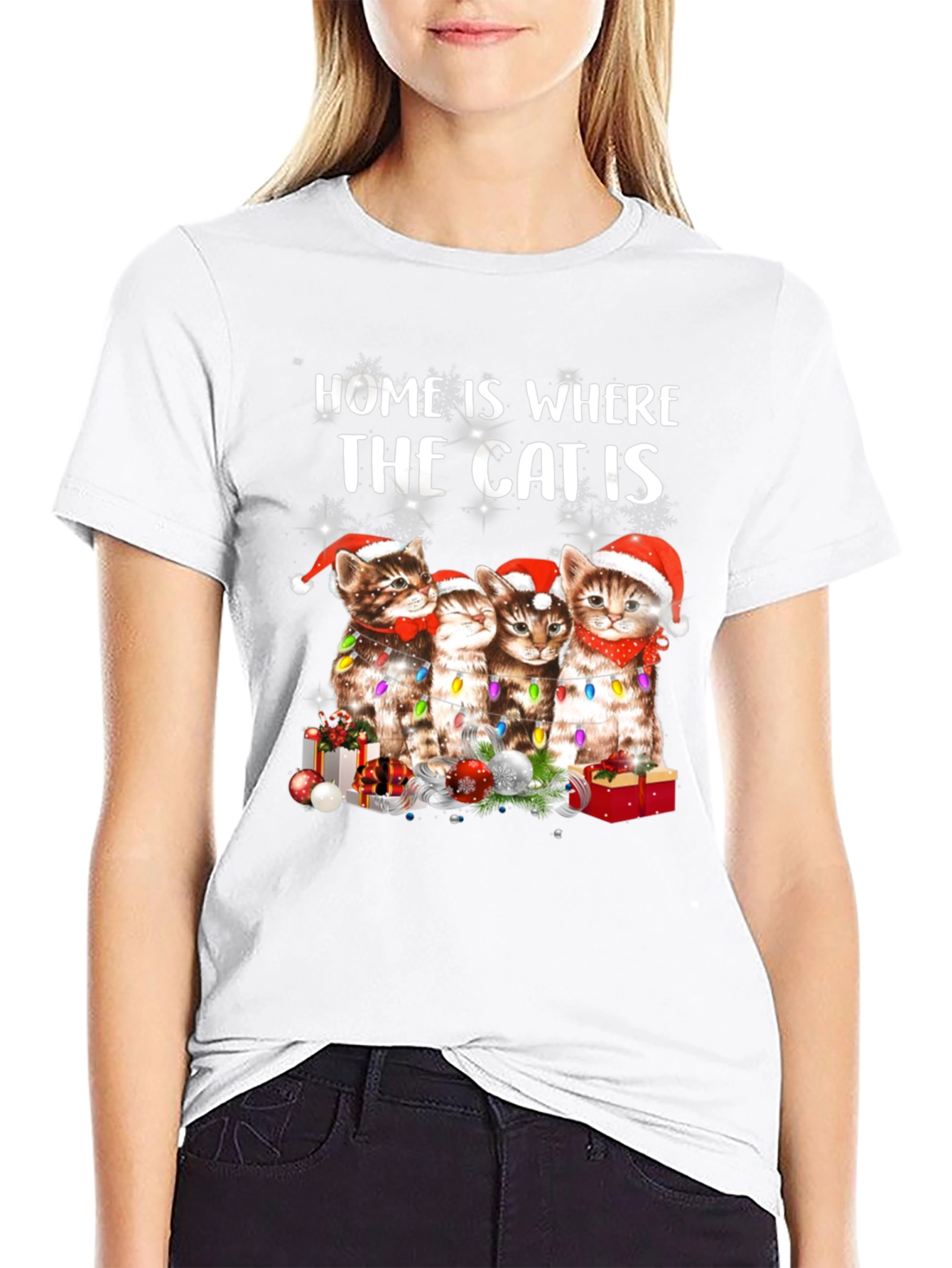 Christmas Cat Lover T-Shirt