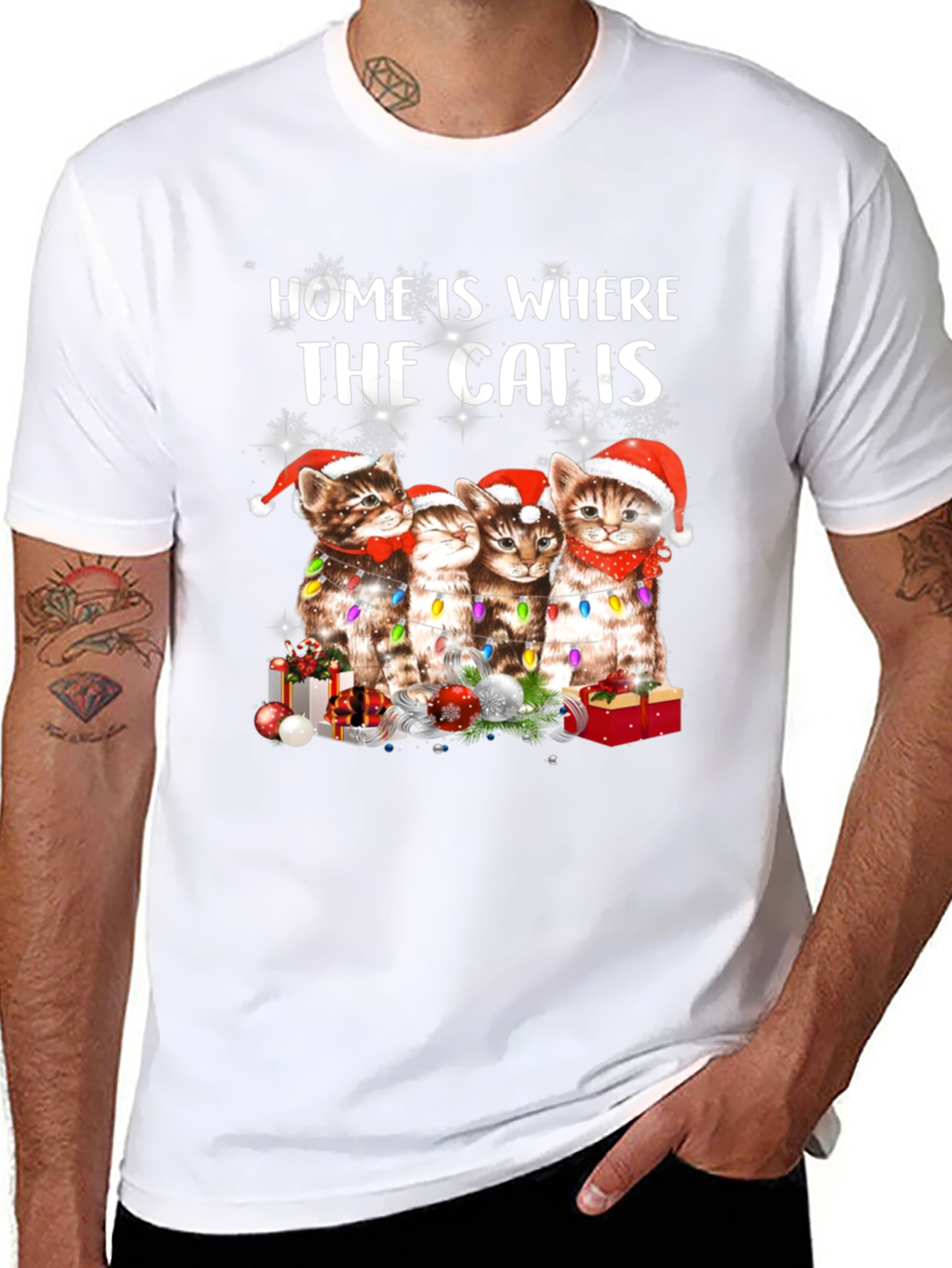 Christmas Cat Lover T-Shirt