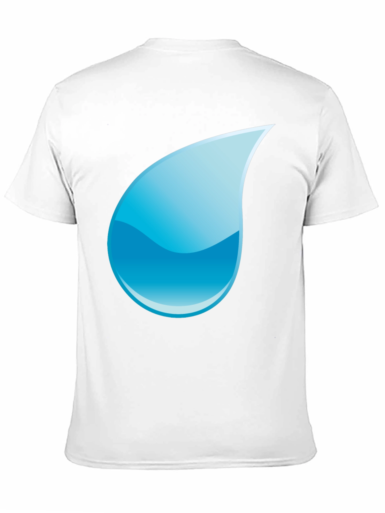 Black T-Shirt with Water Drop Design