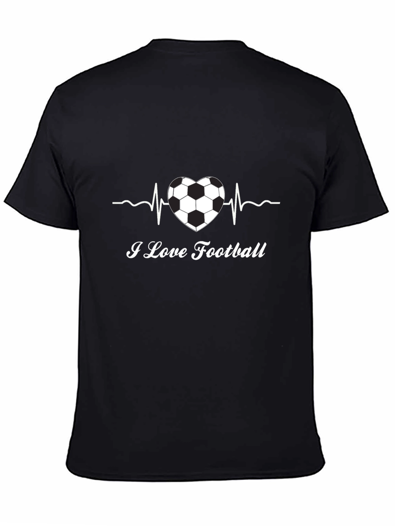 I Love Football Heartbeat T-Shirt
