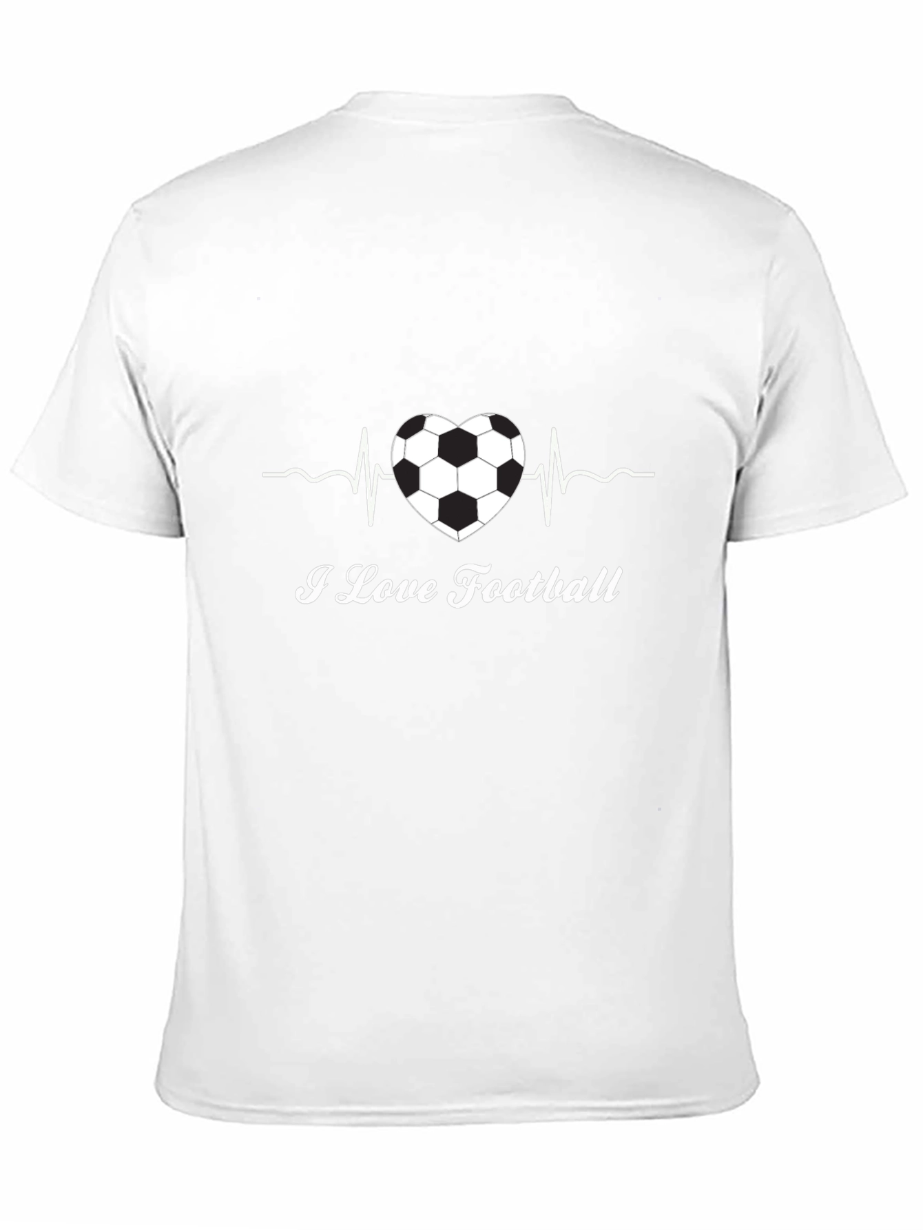 I Love Football Heartbeat T-Shirt