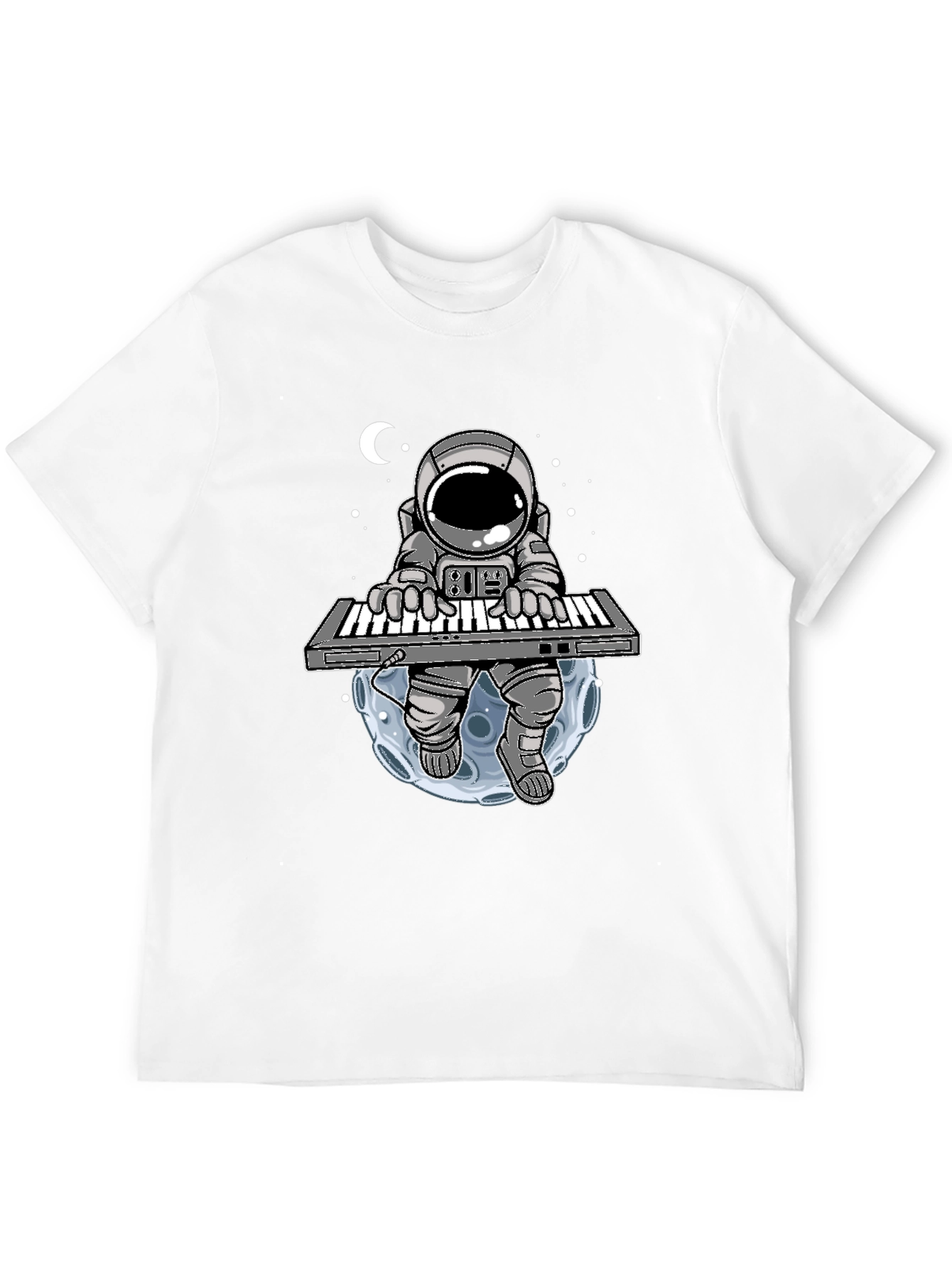 Astronaut Keyboard Player Graphic Tee