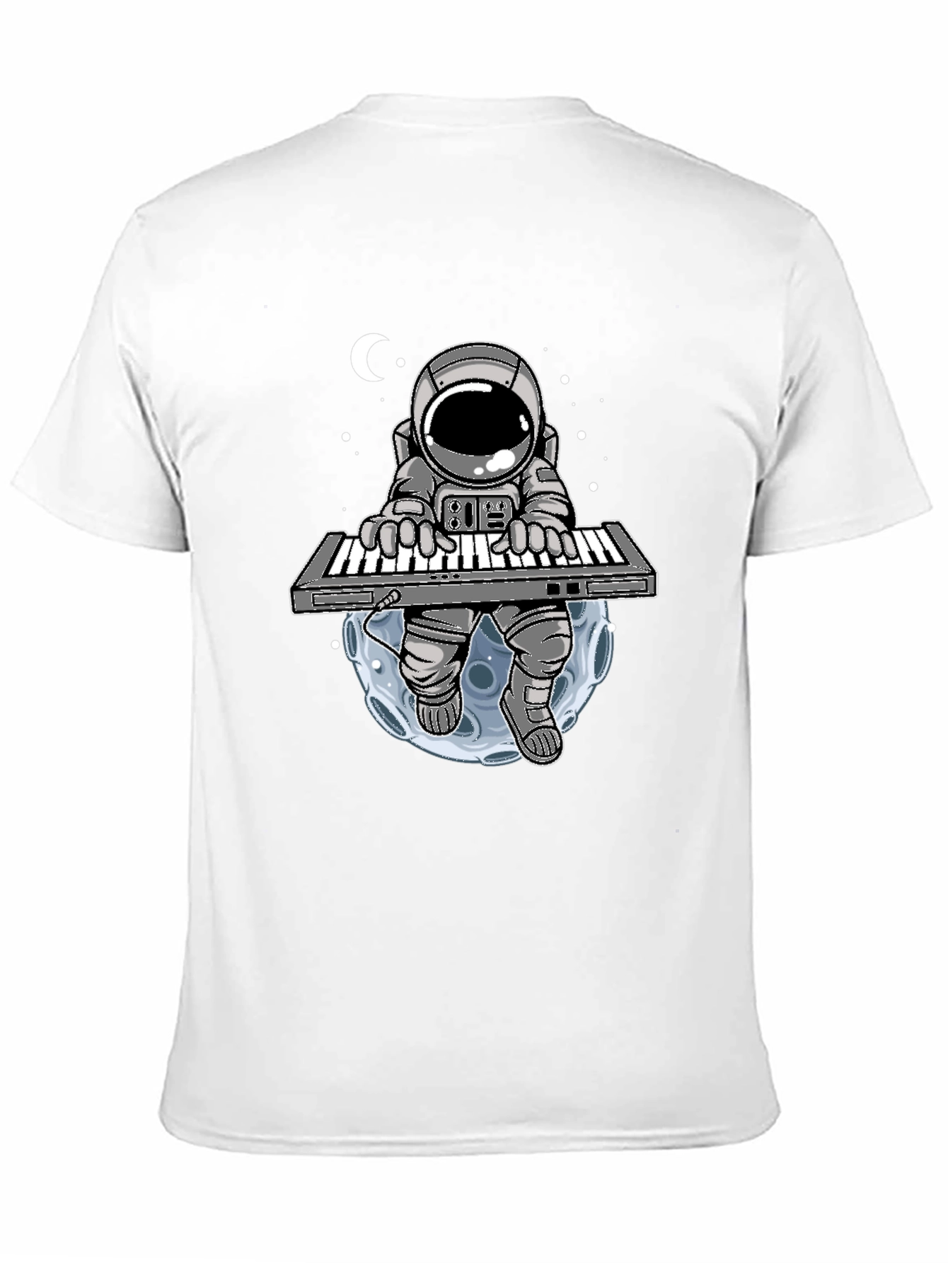 Astronaut Keyboard Player Graphic Tee