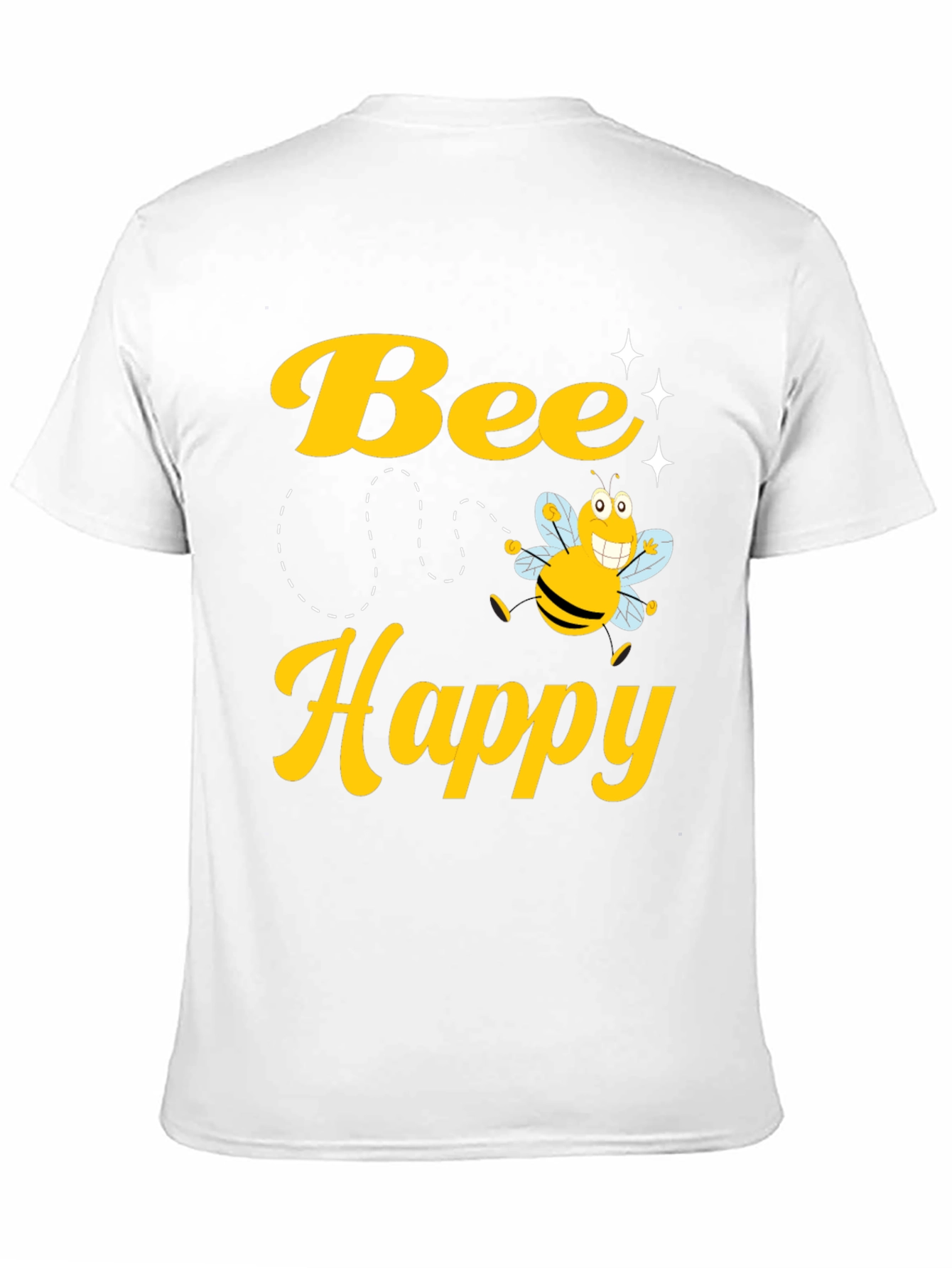 Bee Happy Graphic Tee - Unisex Cotton T-Shirt