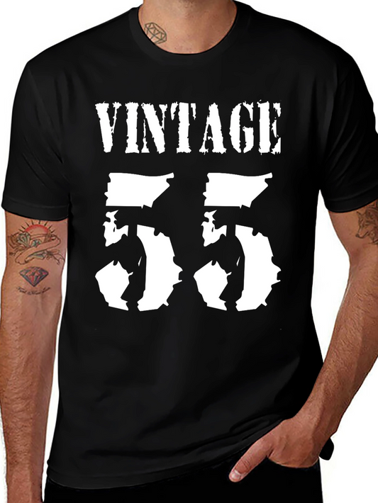 Vintage 55 Black Graphic T-Shirt