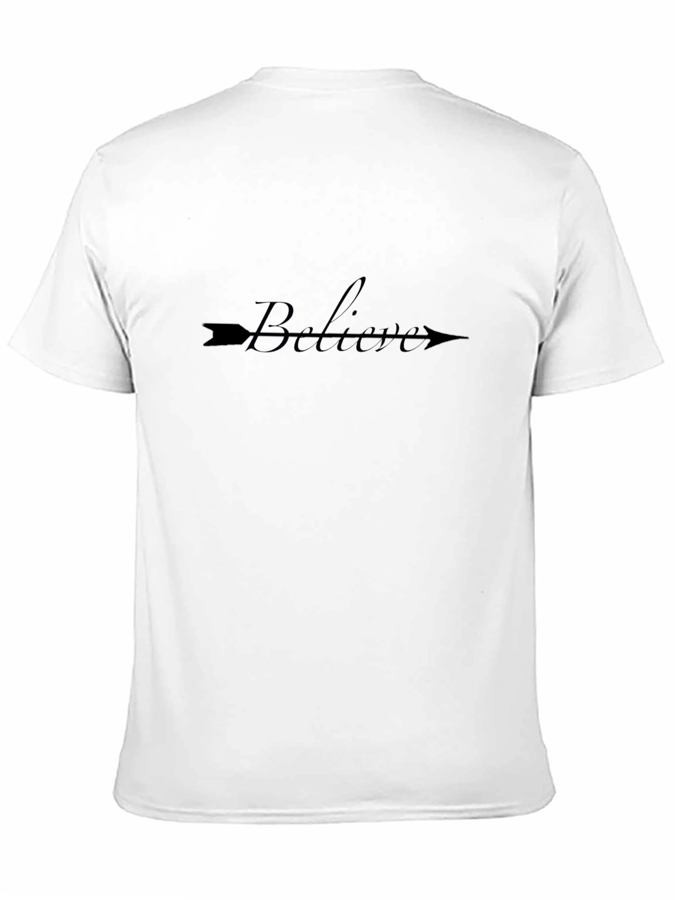 Believe Arrow Graphic Black T-Shirt