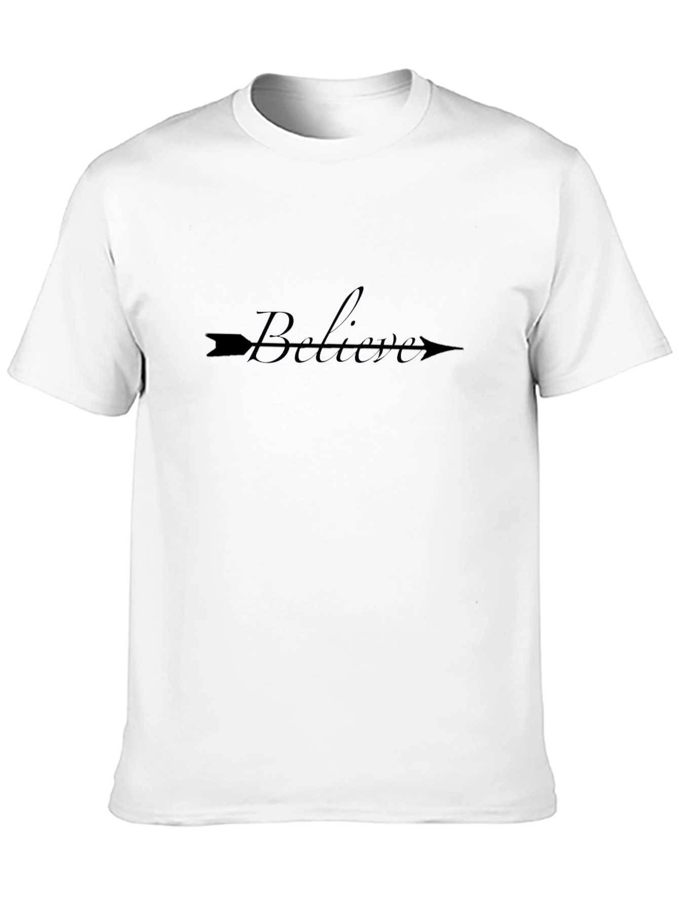 Believe Arrow Graphic Black T-Shirt