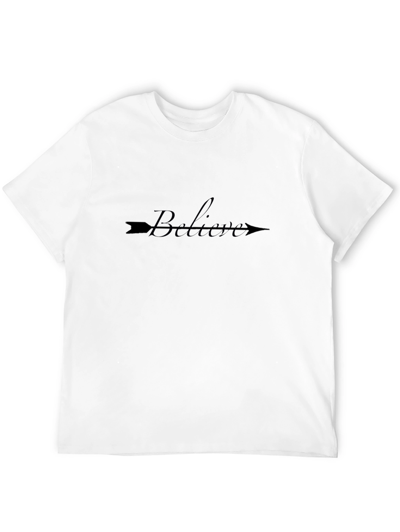 Believe Arrow Graphic Black T-Shirt