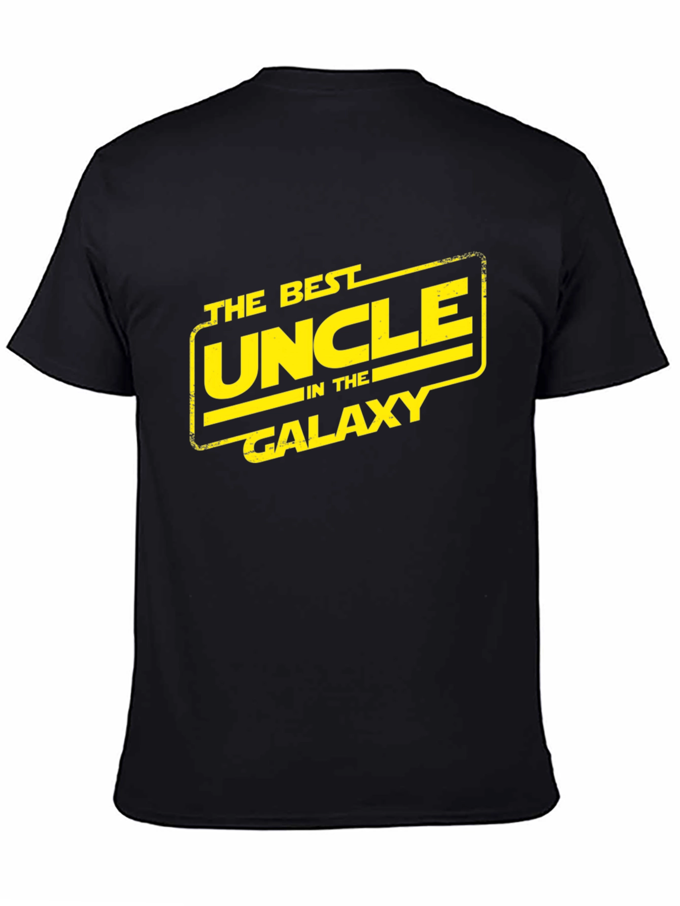 Best Uncle in the Galaxy Black T-Shirt