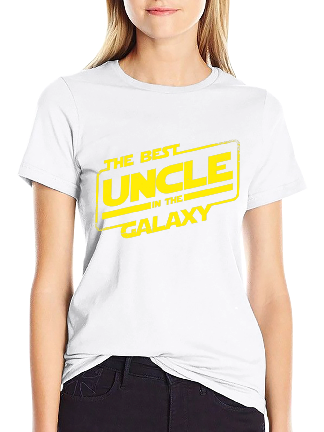 Best Uncle in the Galaxy Black T-Shirt