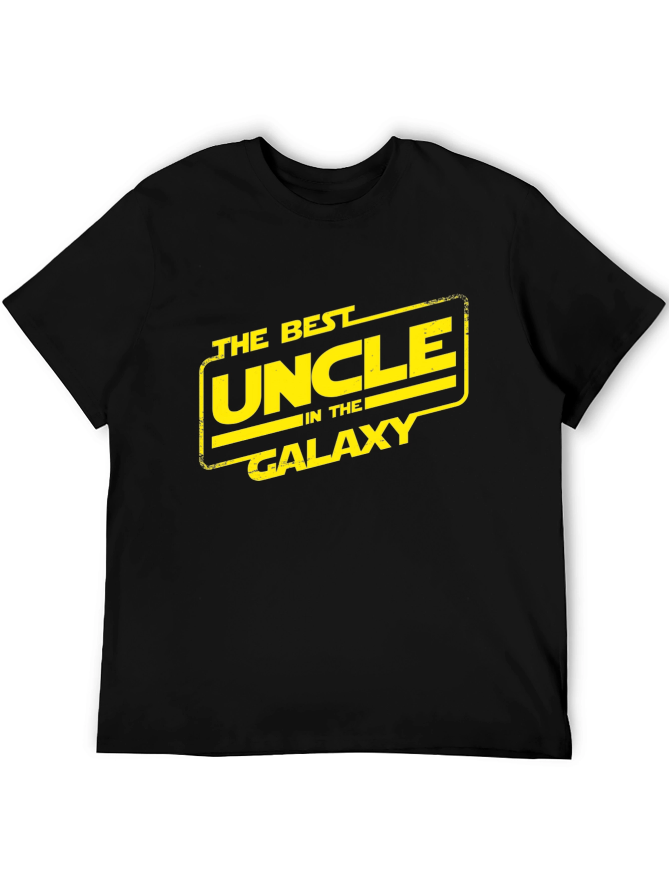 Best Uncle in the Galaxy Black T-Shirt