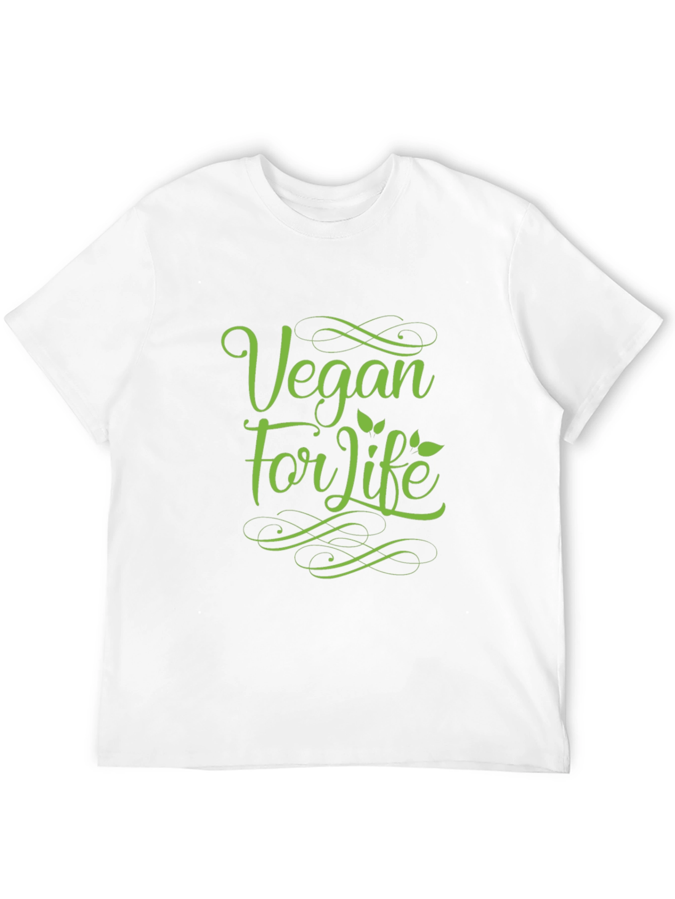 Vegan For Life Black T-Shirt