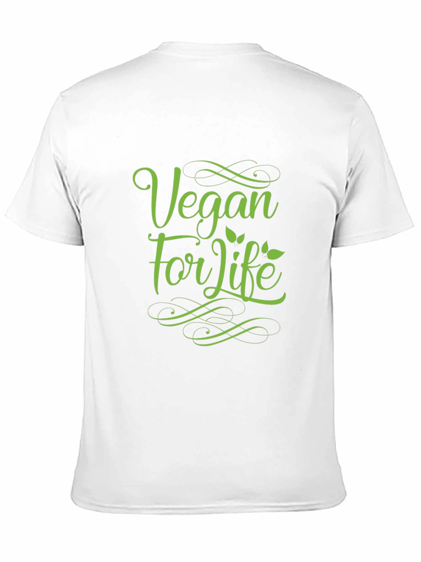 Vegan For Life Black T-Shirt