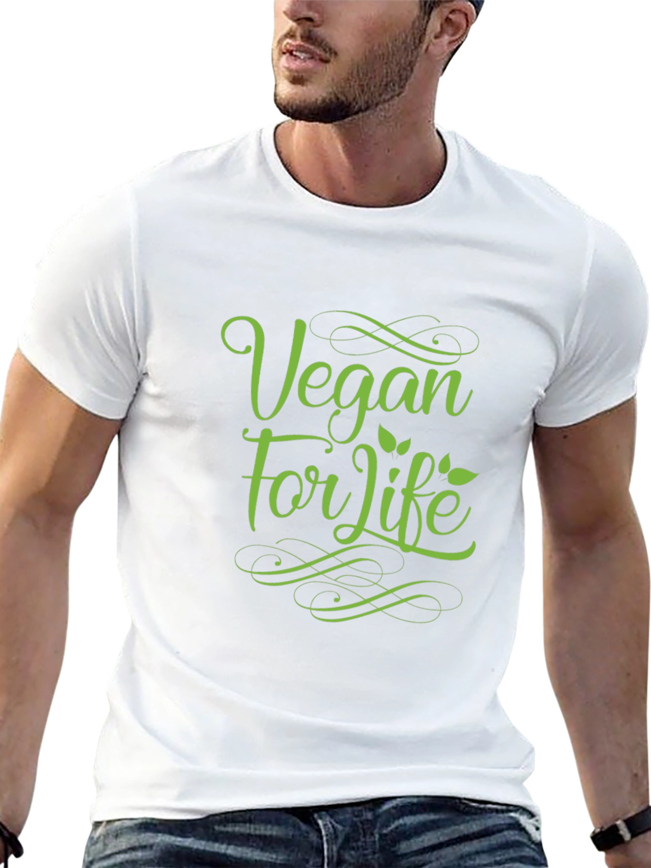 Vegan For Life Black T-Shirt