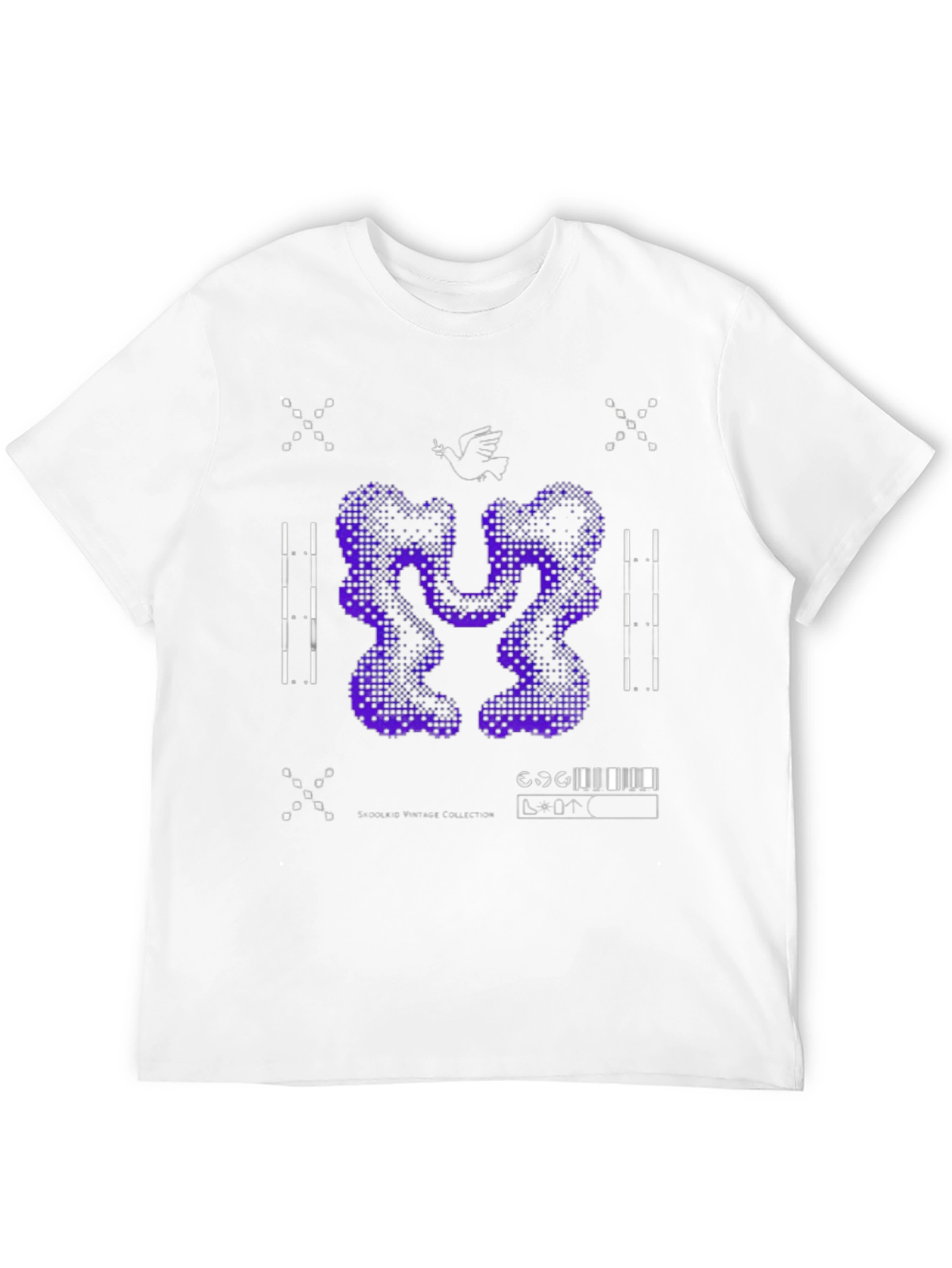 Abstract Graphic Print Tee - Black
