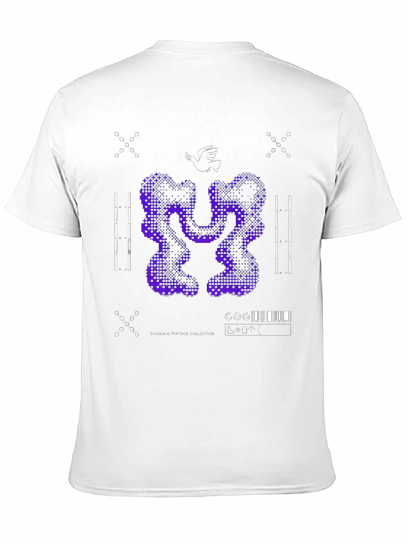 Abstract Graphic Print Tee - Black
