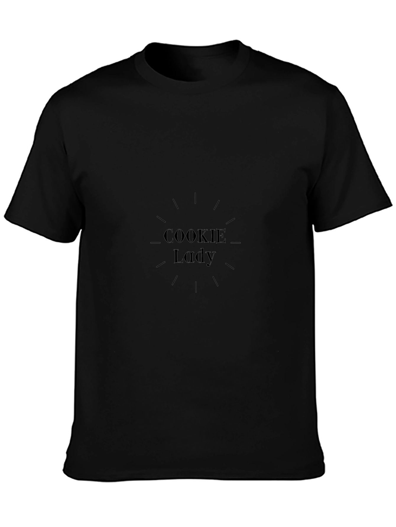 Cookie Lady T-Shirt - Black Unisex Tee