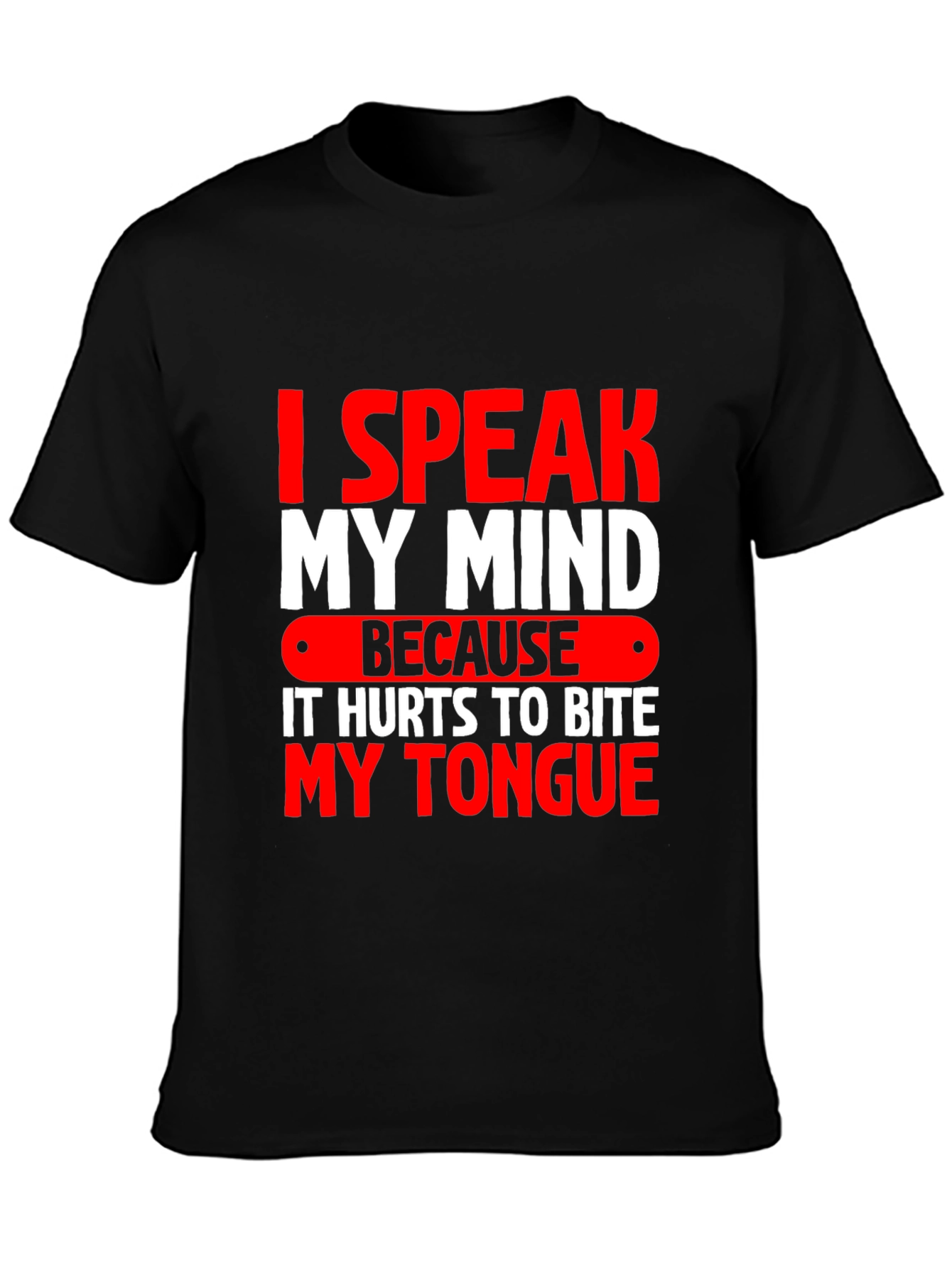 Speak My Mind Graphic Tee - Black