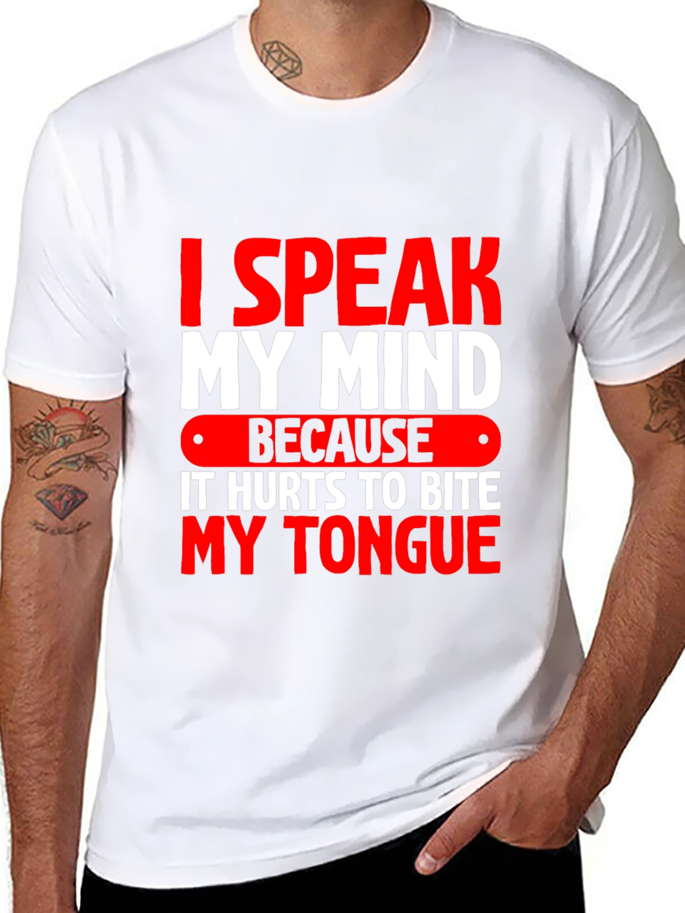 Speak My Mind Graphic Tee - Black